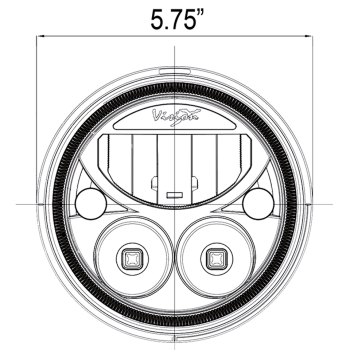 VISION-X 5 3/4" HALO LED HEADLIGHT UNIT